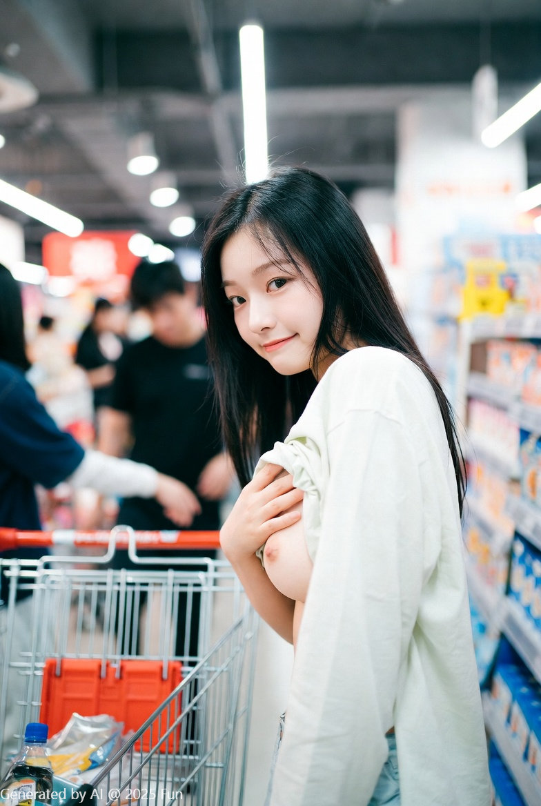 女友說人多只能露一下下#1 大賣場