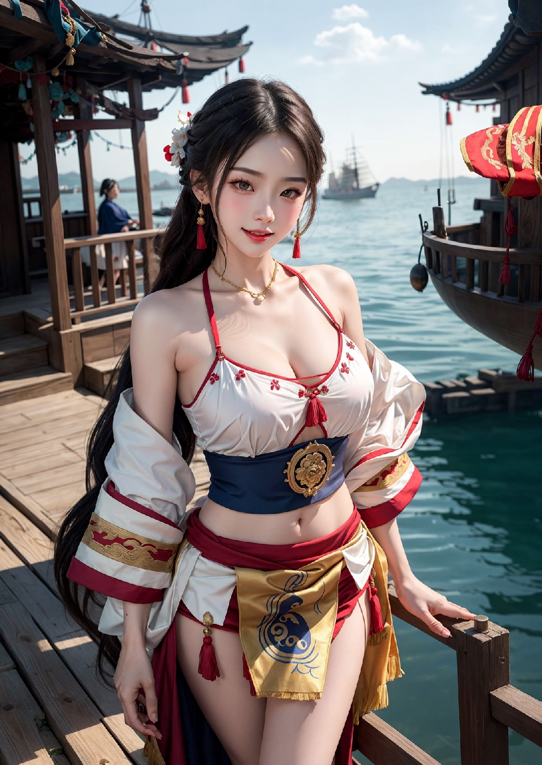 航行到西方的東方女孩