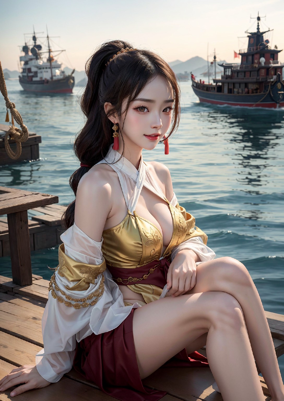 航行到西方的東方女孩