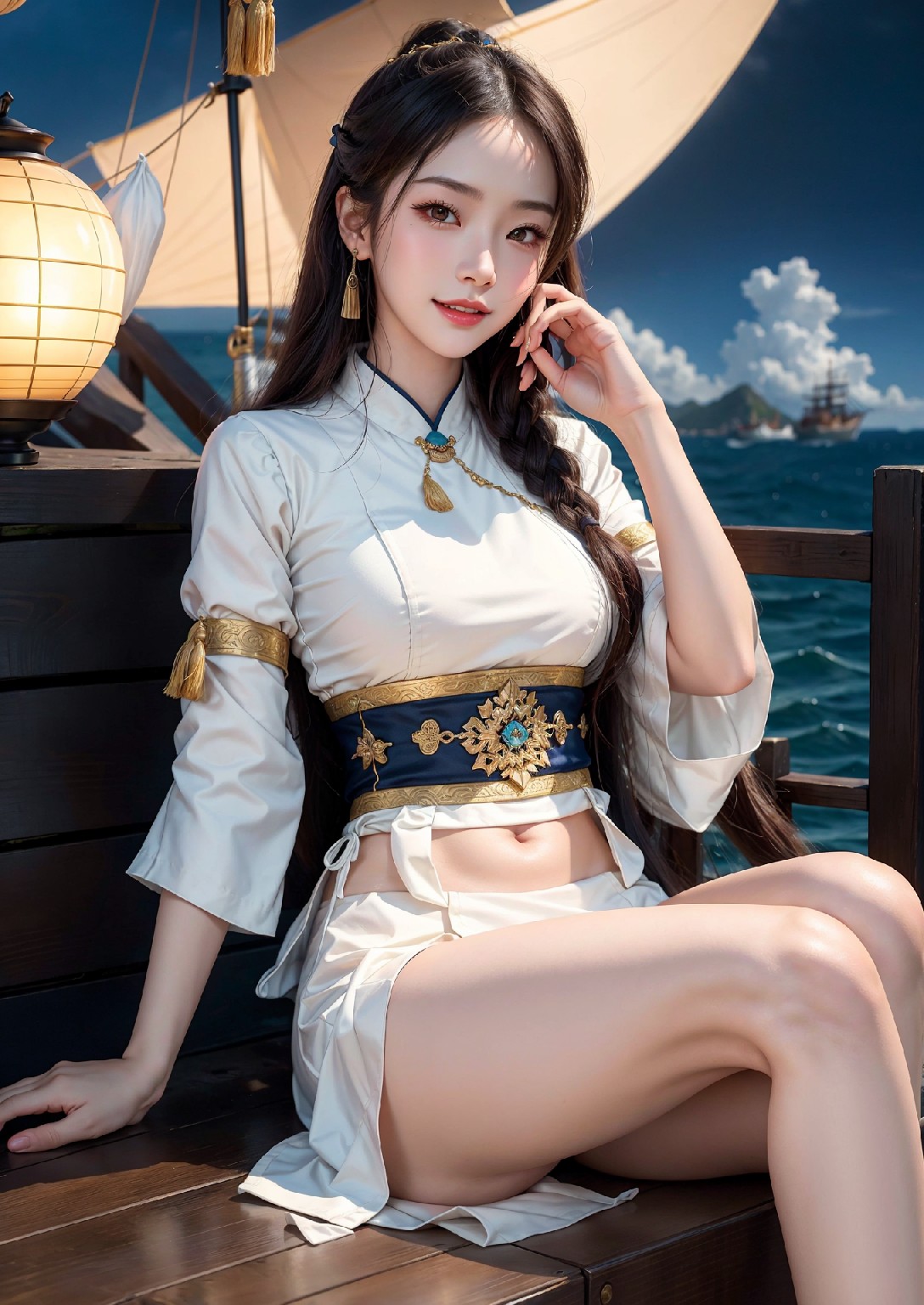 航行到西方的東方女孩