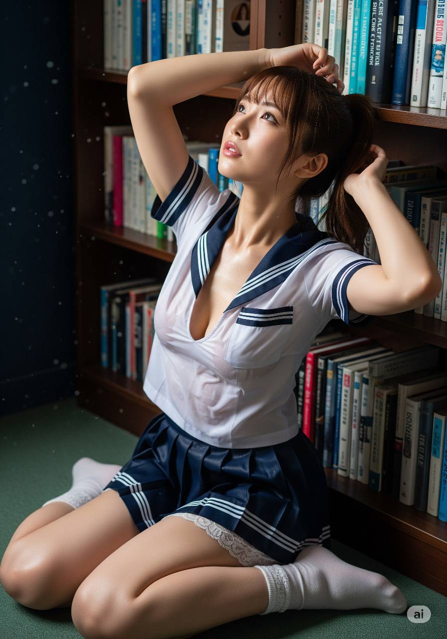 紫藤花下的凝眸