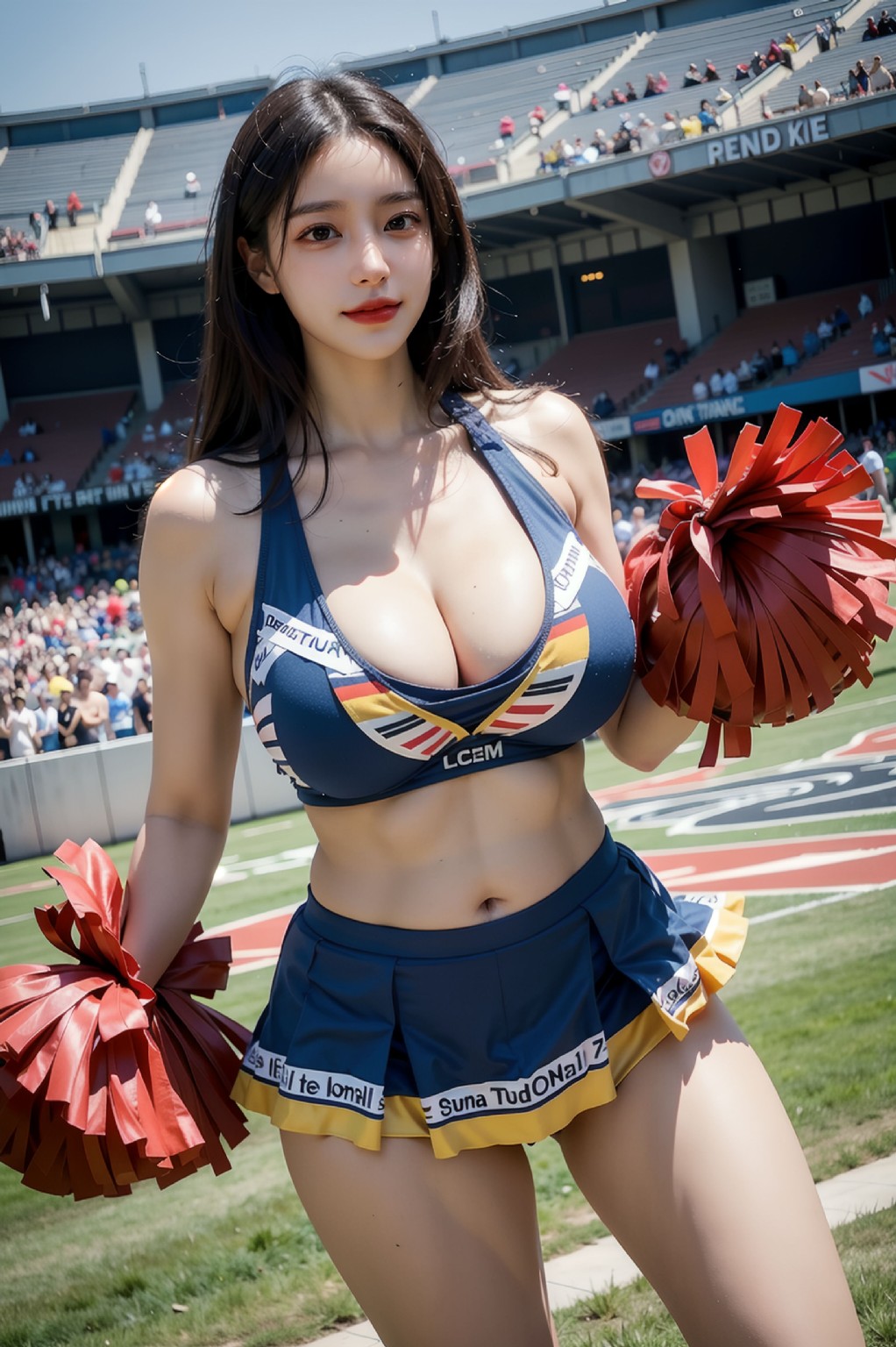 啦啦隊的乳溝