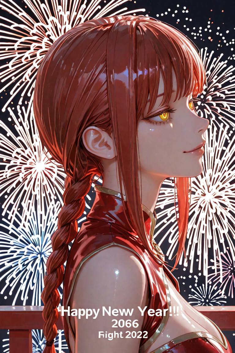 動漫美女迎接2026