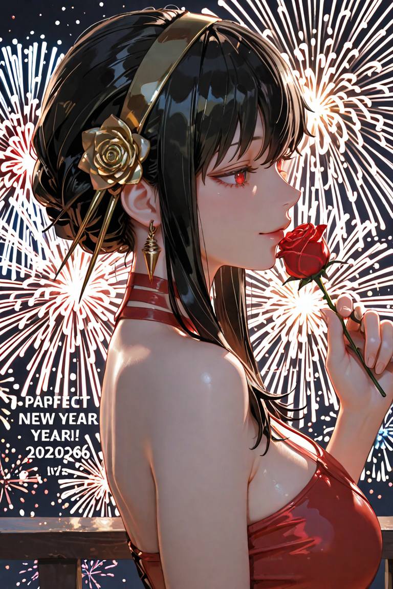 動漫美女迎接2026