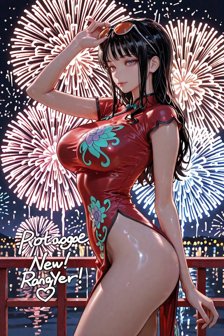 動漫美女迎接2026
