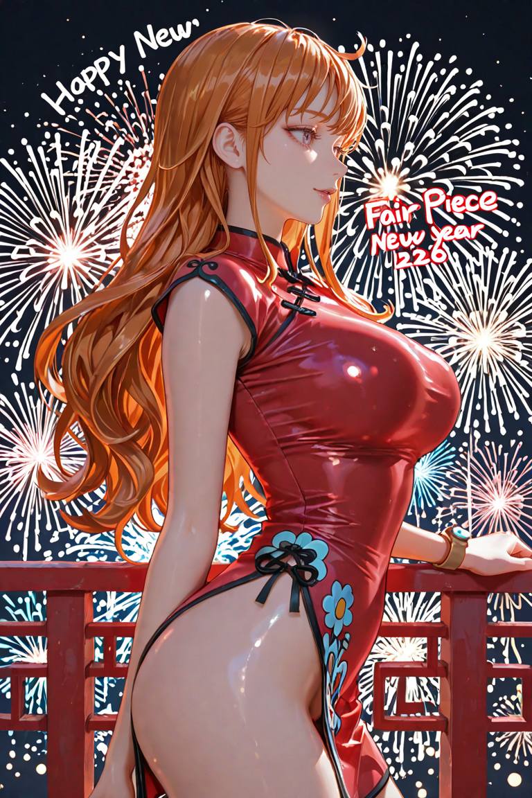動漫美女迎接2026