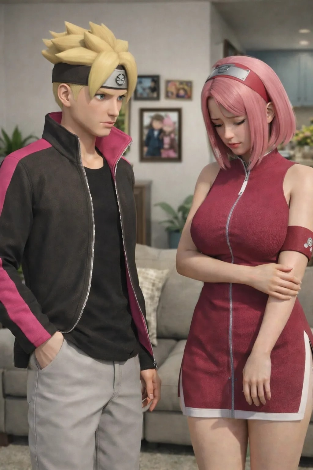 Boruto becoming sarada unfinished 3d comic