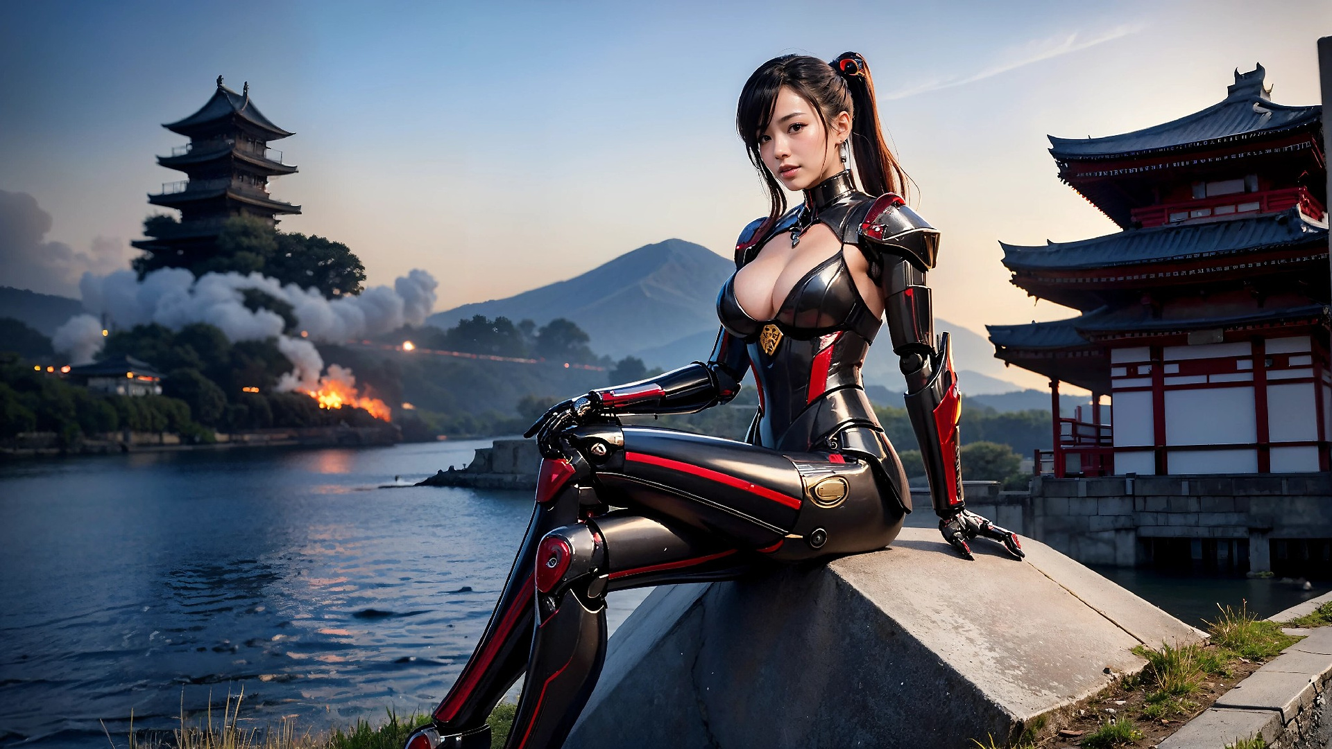 Cyberpunk Ninja Assassin