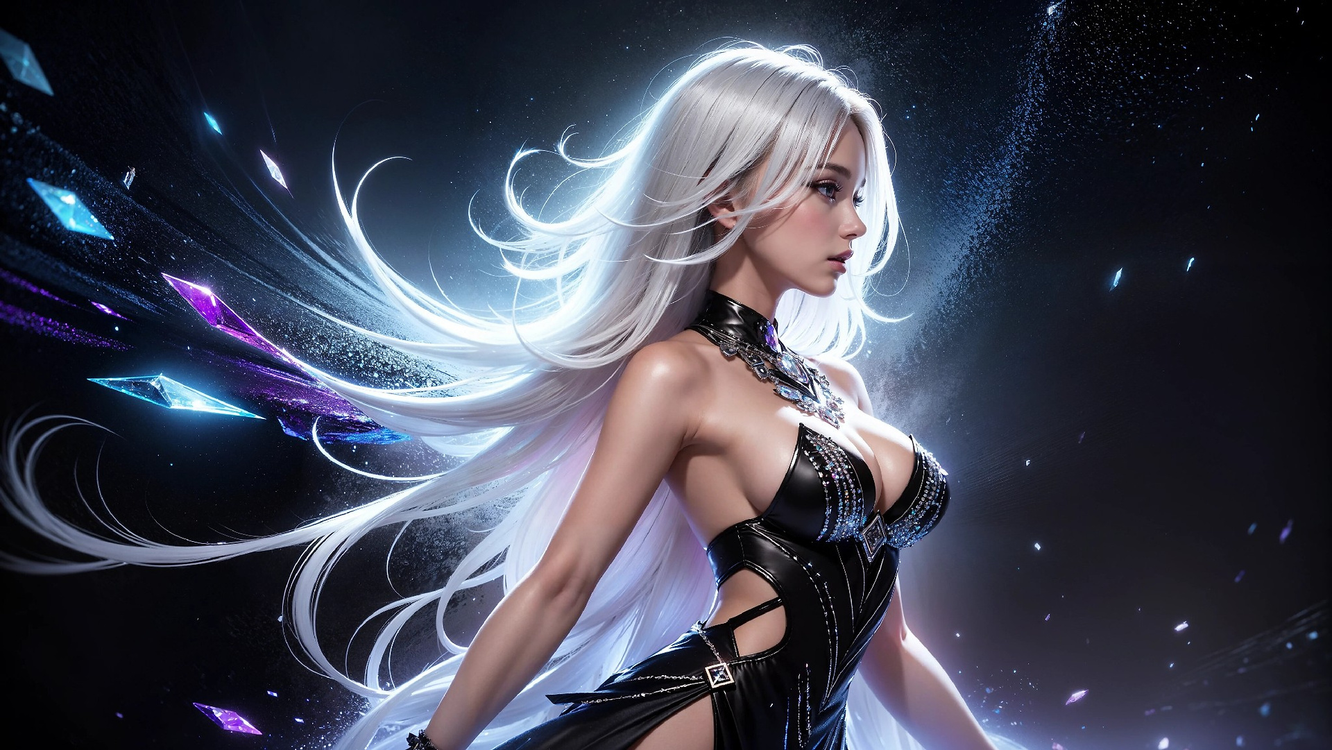 Vibrant Cosmic Princess Fashion