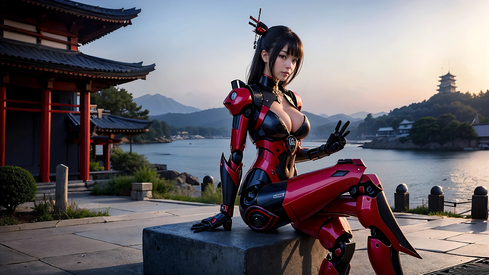 Cyberpunk Ninja Assassin