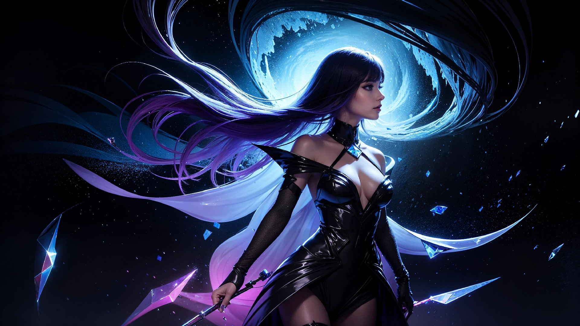 Vibrant Cosmic Princess Fashion