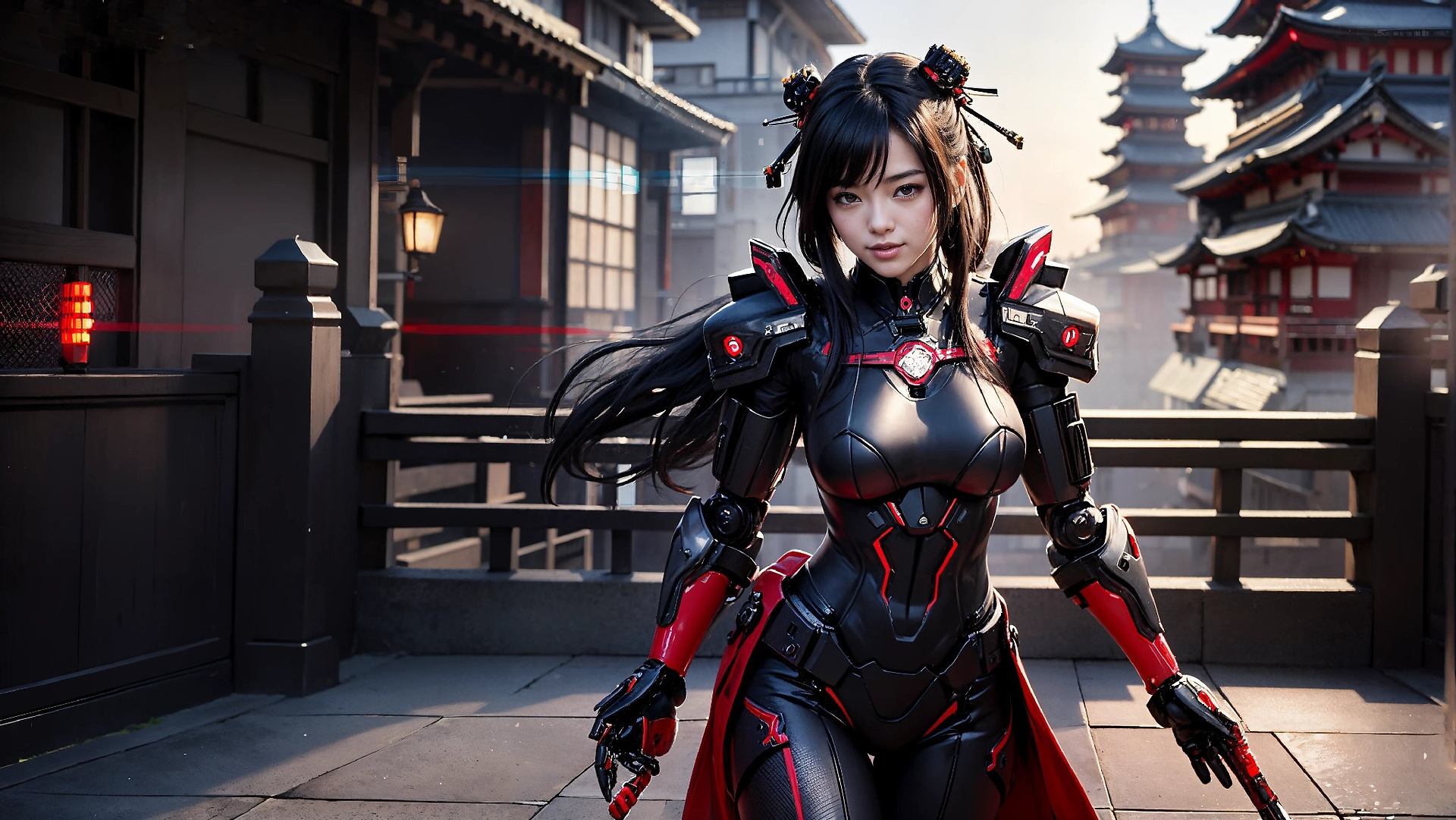 Cyberpunk Ninja Assassin