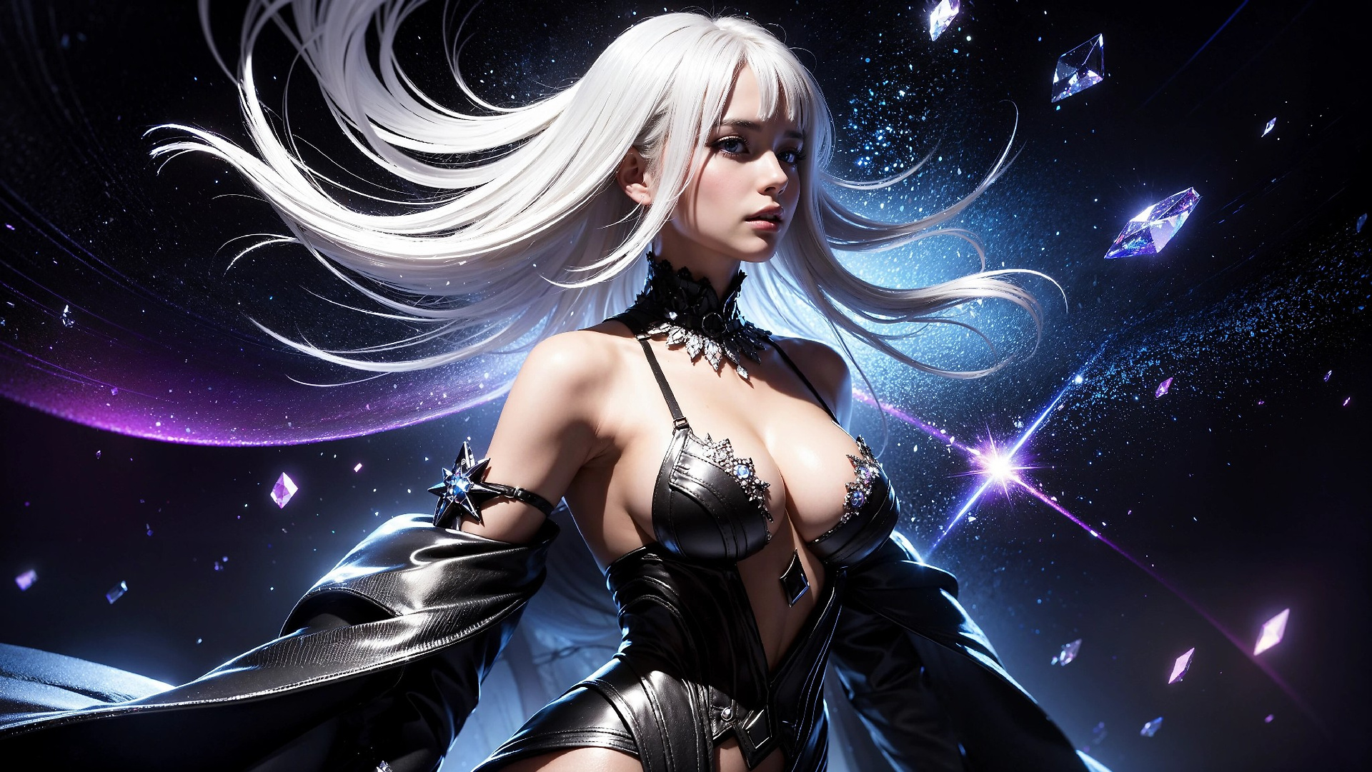 Vibrant Cosmic Princess Fashion