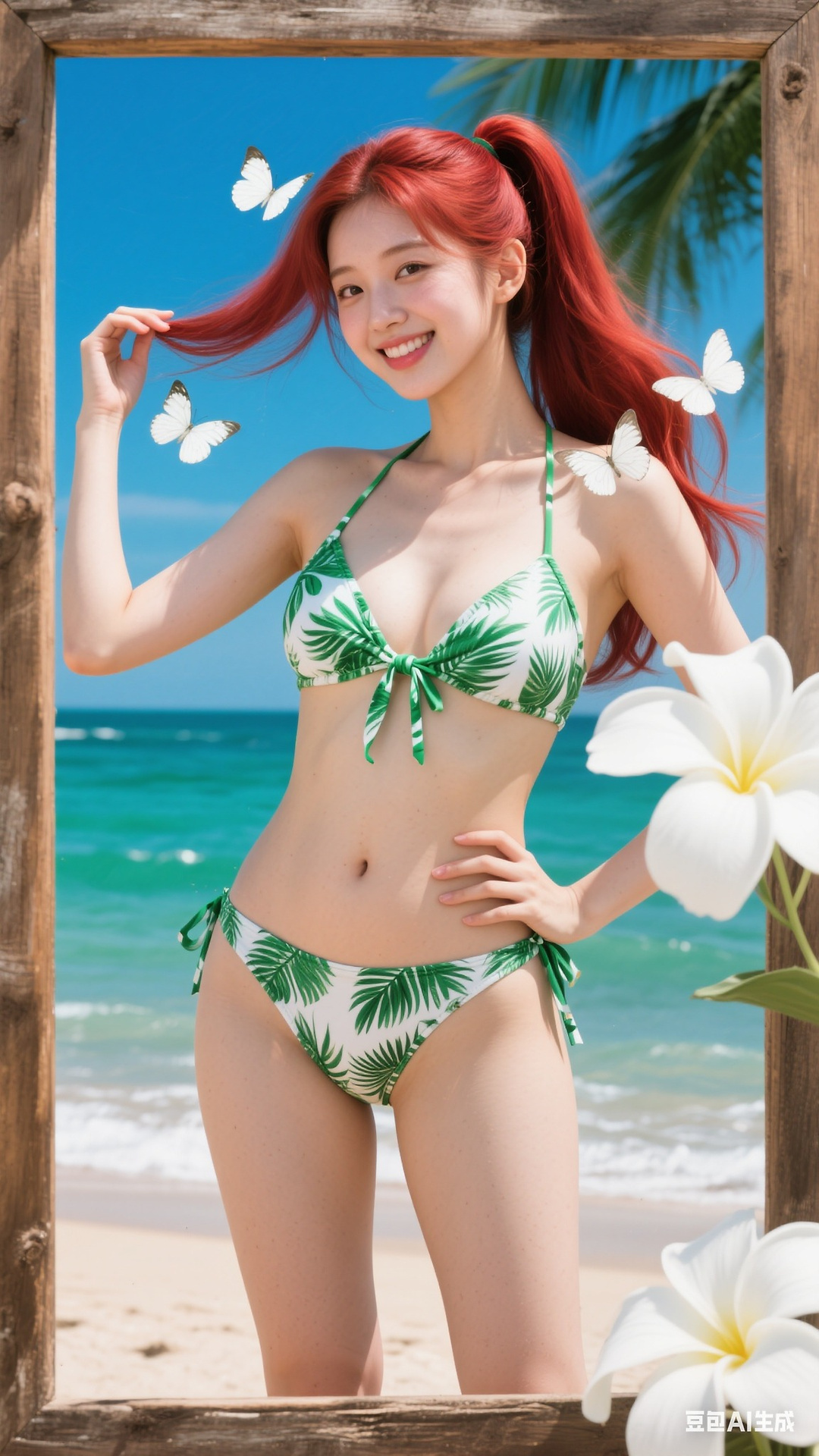 Tropical Leaf Pattern Bikini