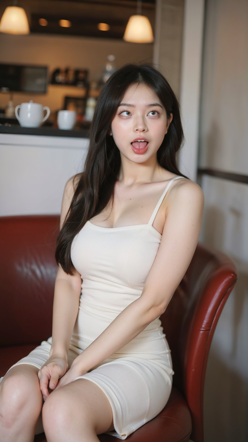 Bodycon + Dress + at + the + Café