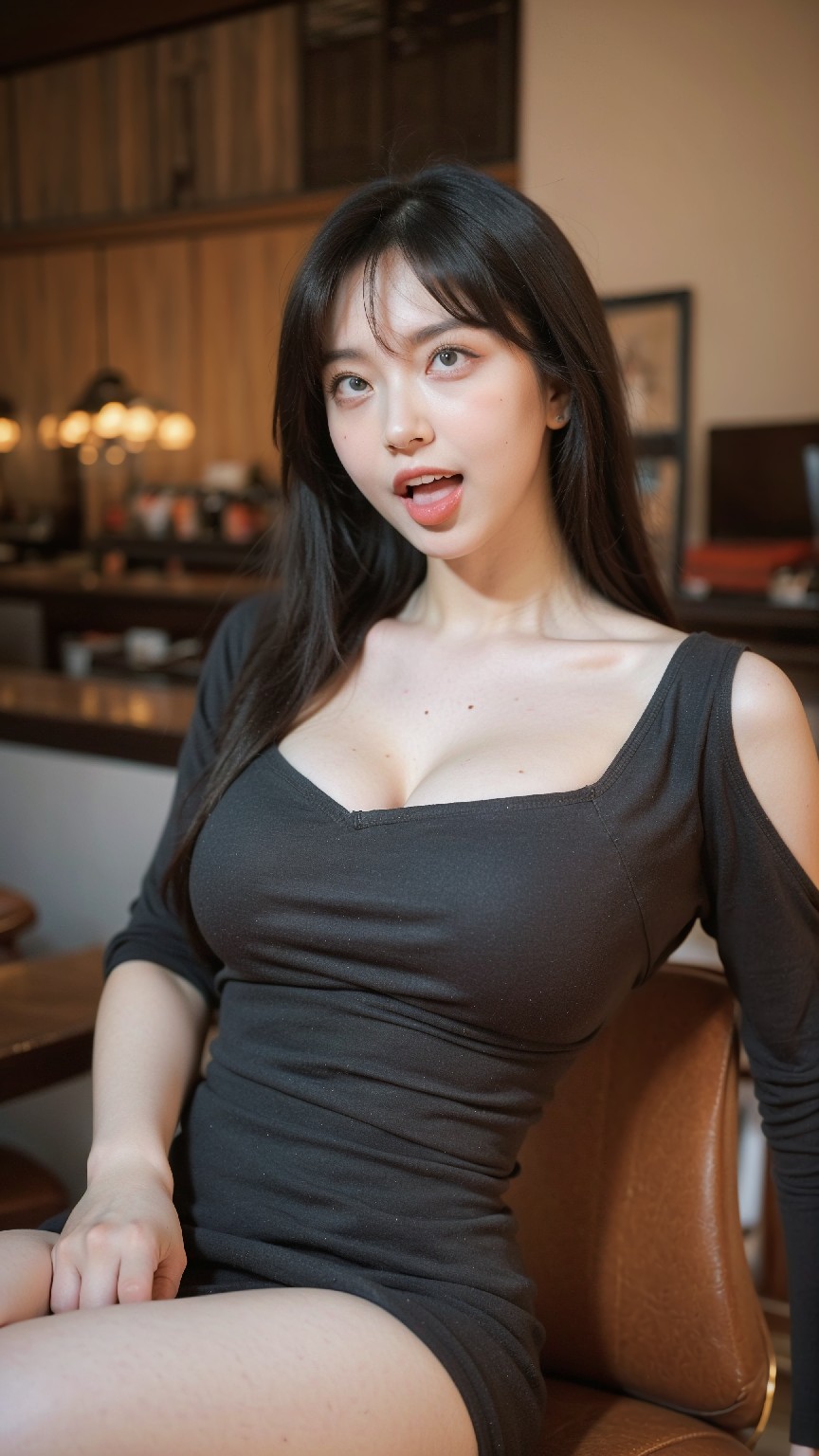 (240204) + Bodycon + Dress + at + the + Café +4