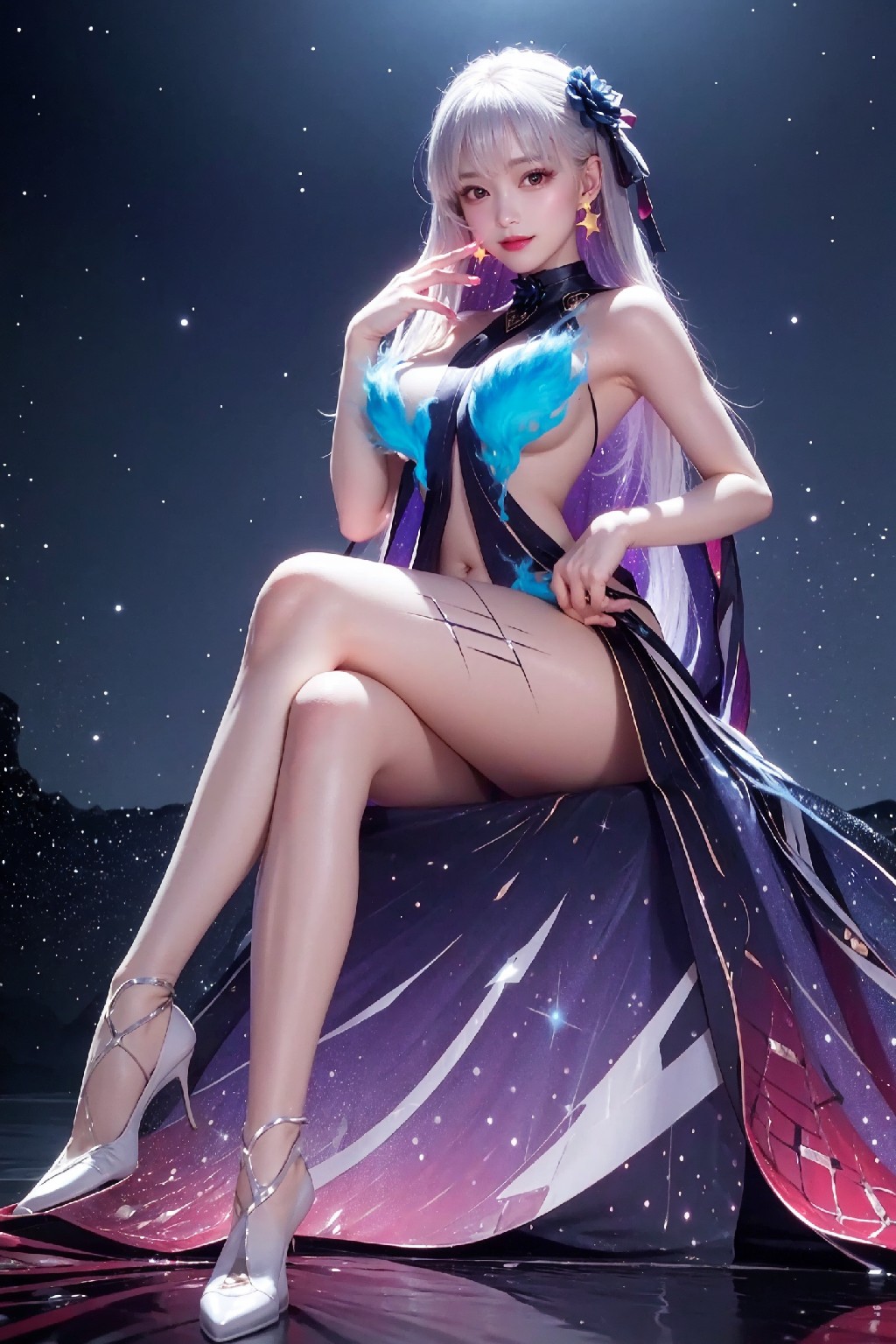 Kama-SwimsuitBlueFire