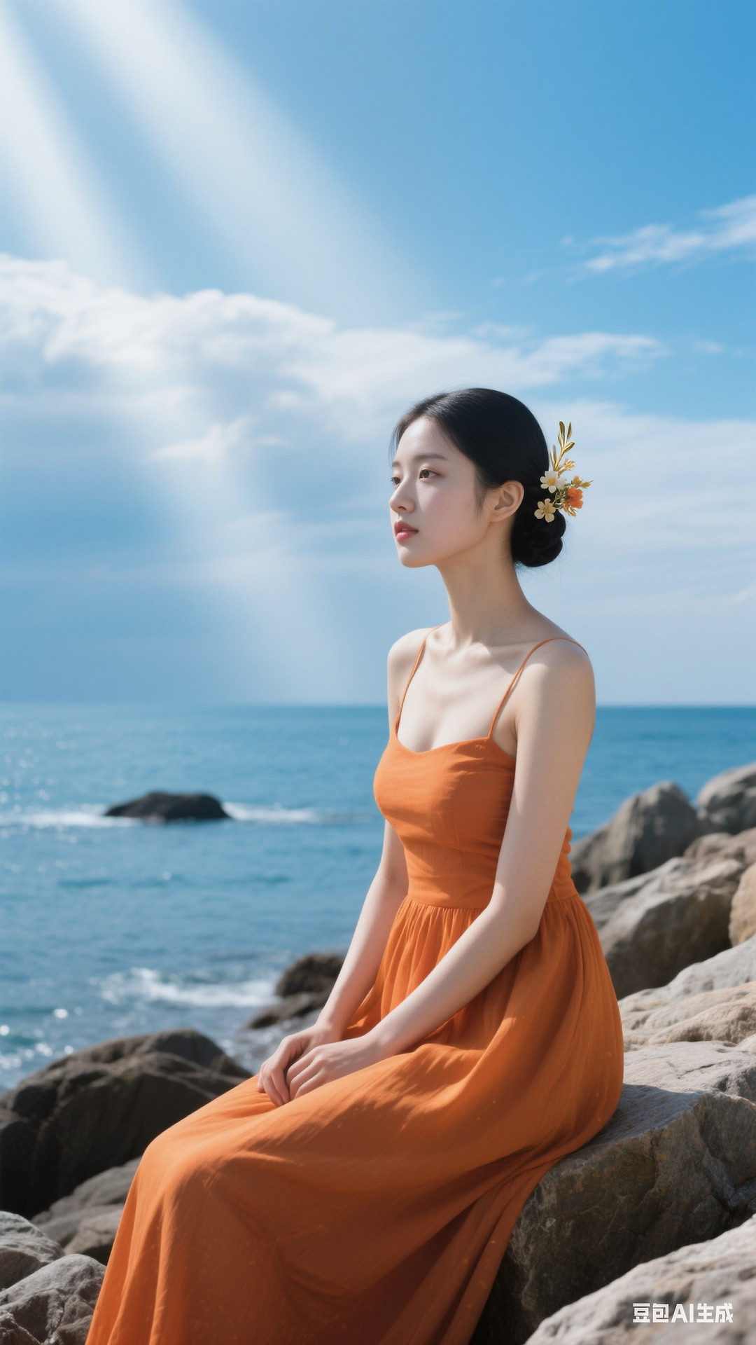Orange dress