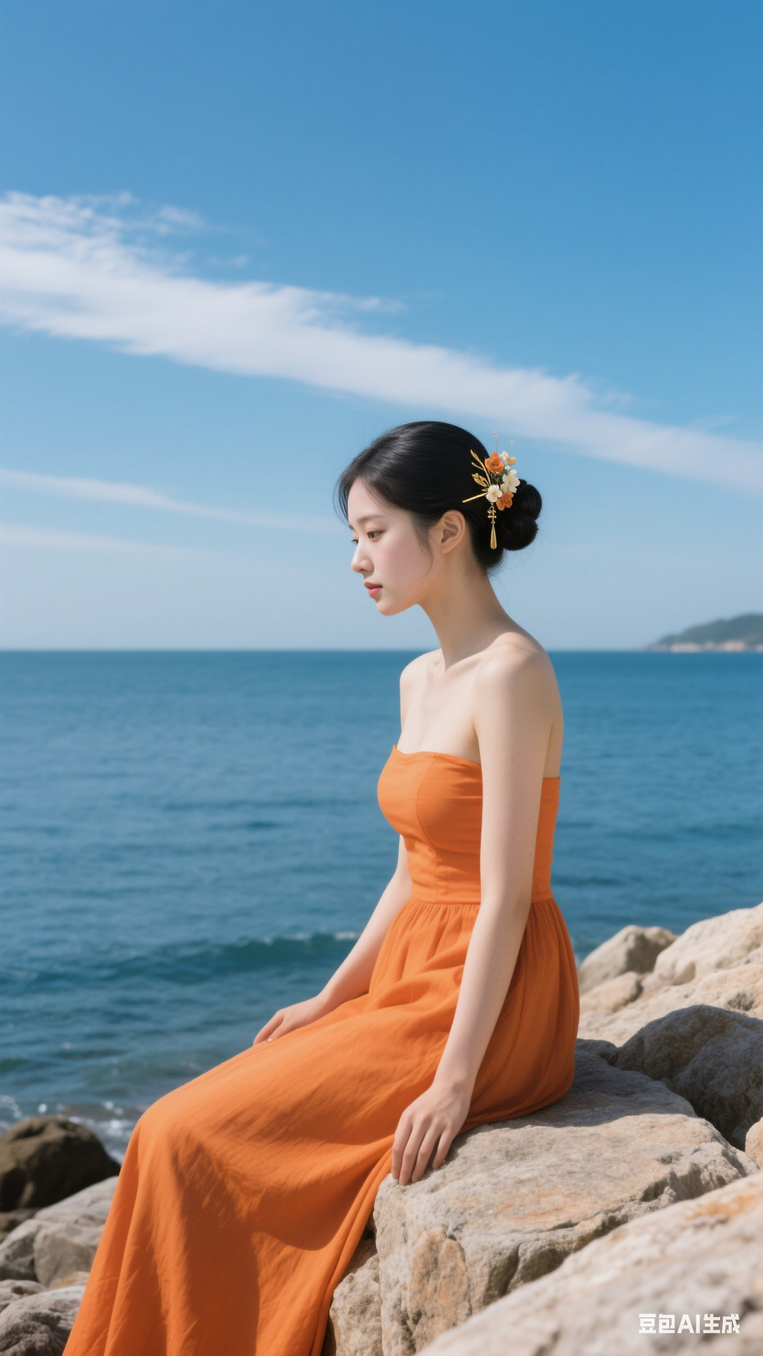 Orange dress