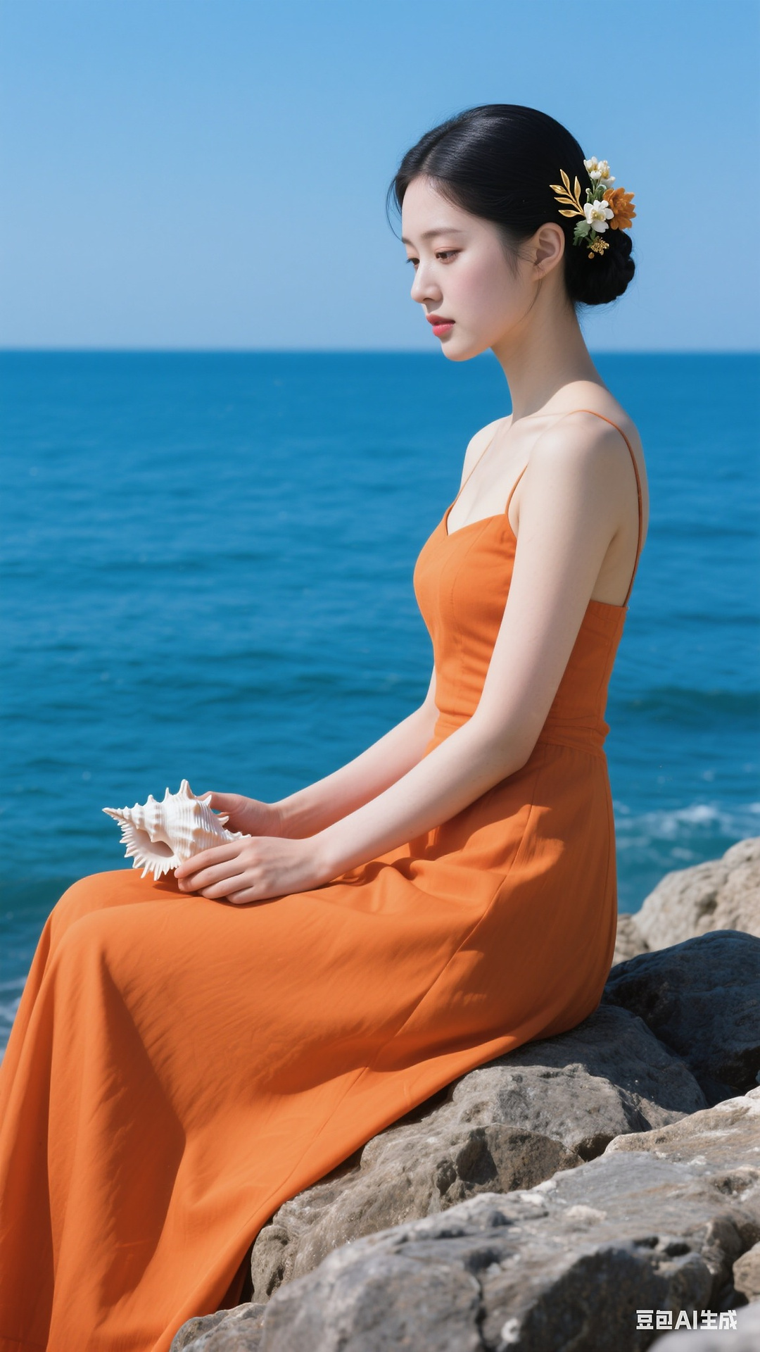Orange dress