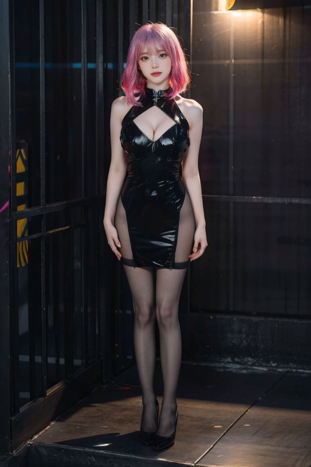 Cleavage Black Latex_109