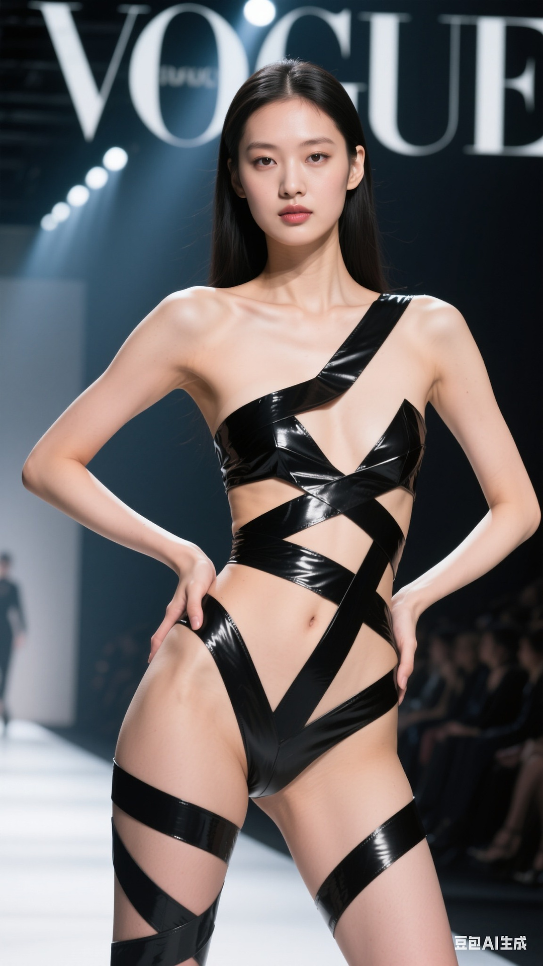 Black fashion tape