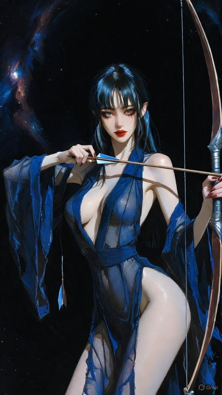 Deep Indigo Monk Robe