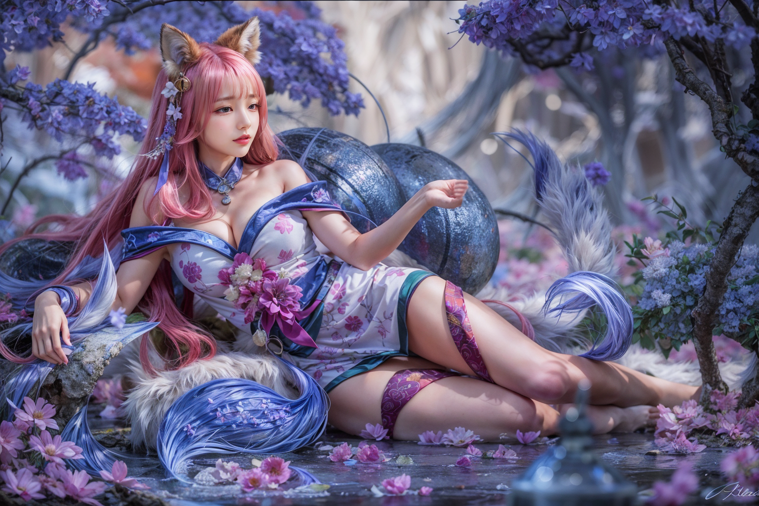 Xhosa. Nine-Tailed Fox Cosplay