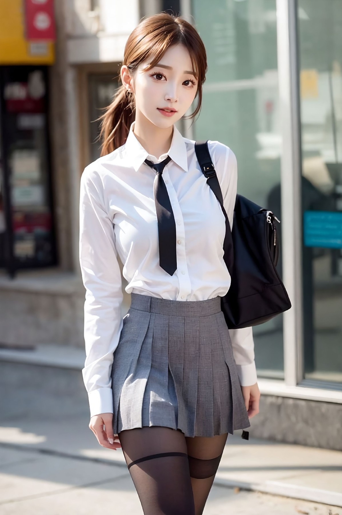Female high school student