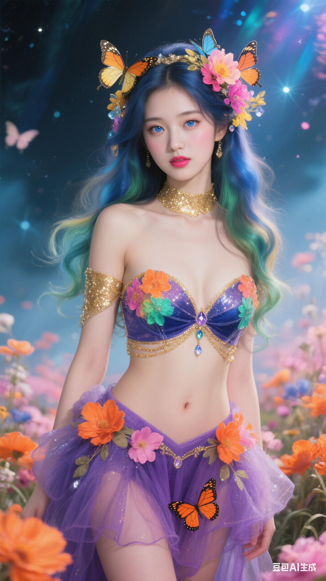 Petals and Butterfly Wings Tights
