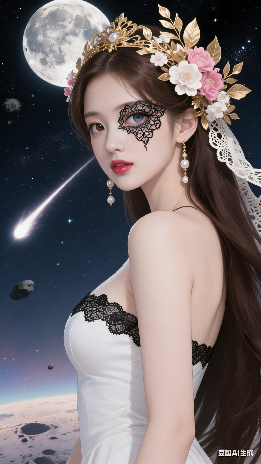 Black lace pattern