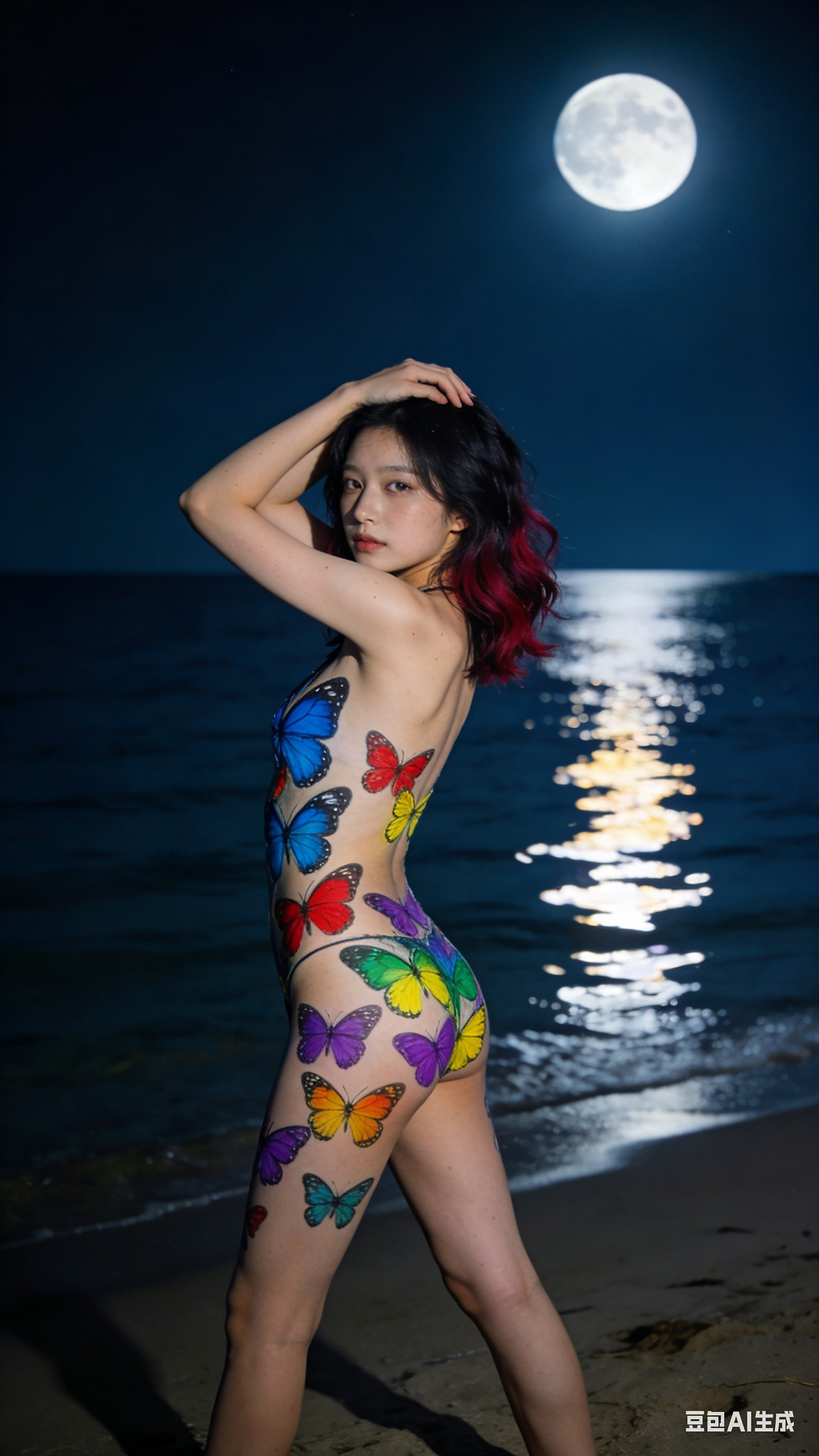 Butterfly Body Painting