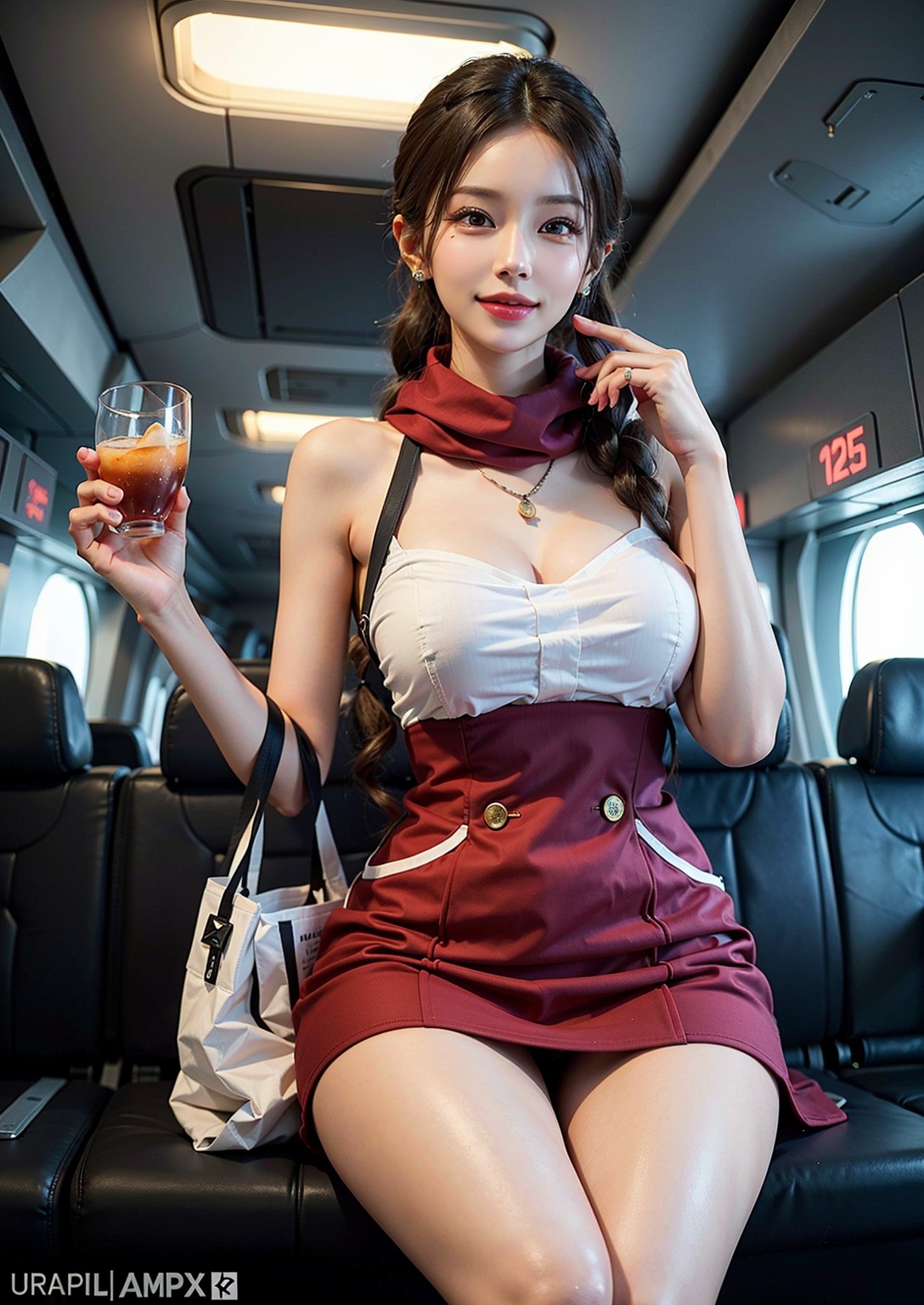 Lazy flight attendant