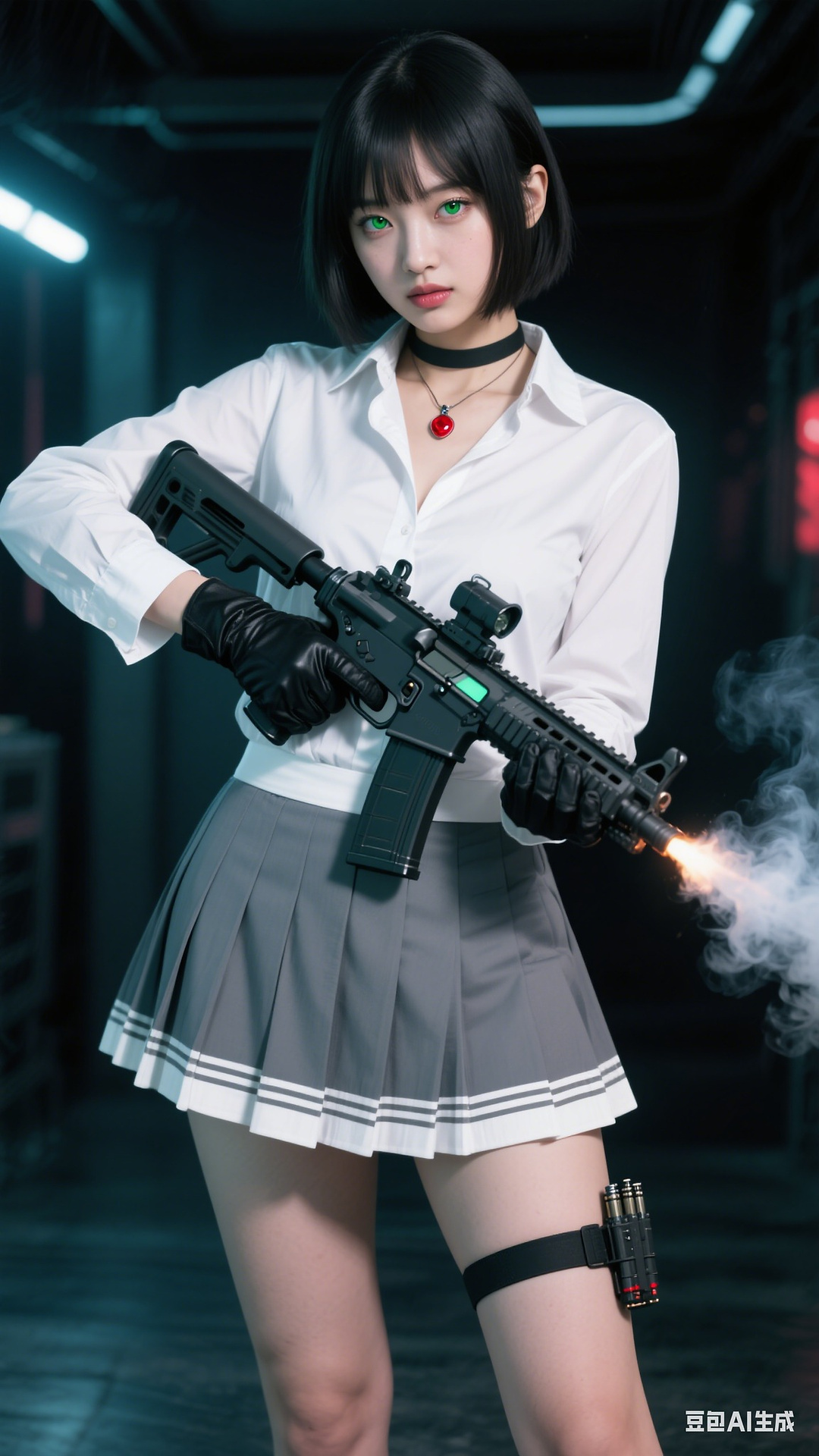 Girl with a gun