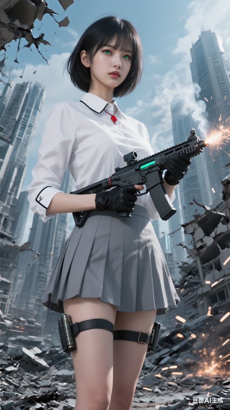 Girl with a gun