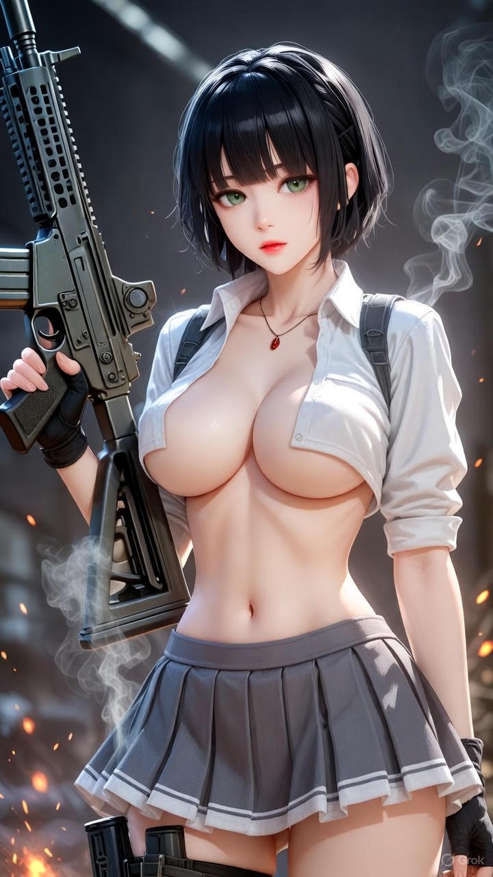 Girl with a gun