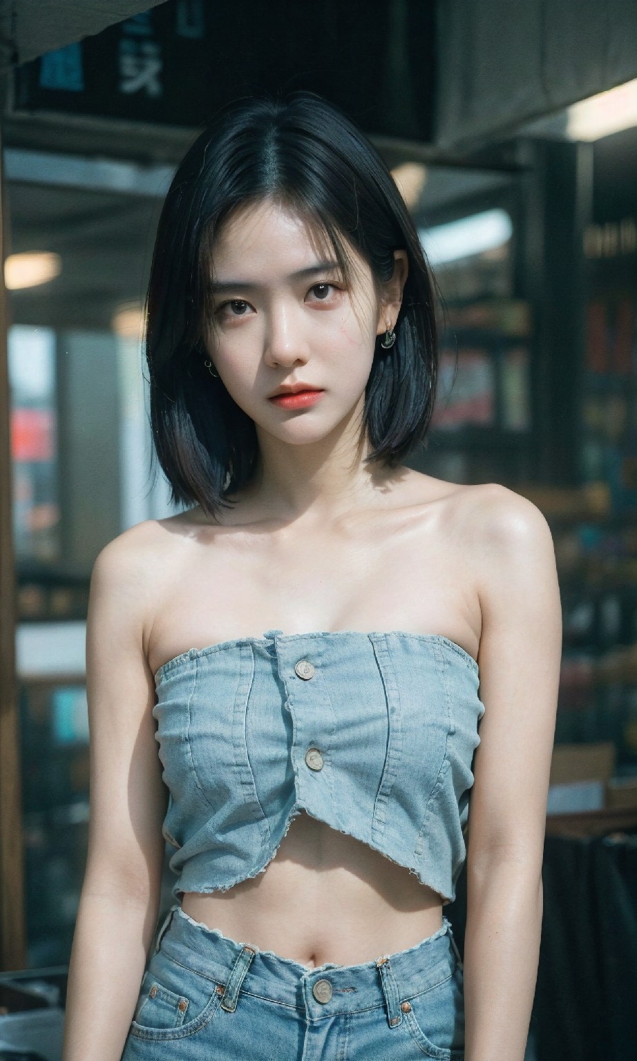 Female bookstore clerk HD +20230708