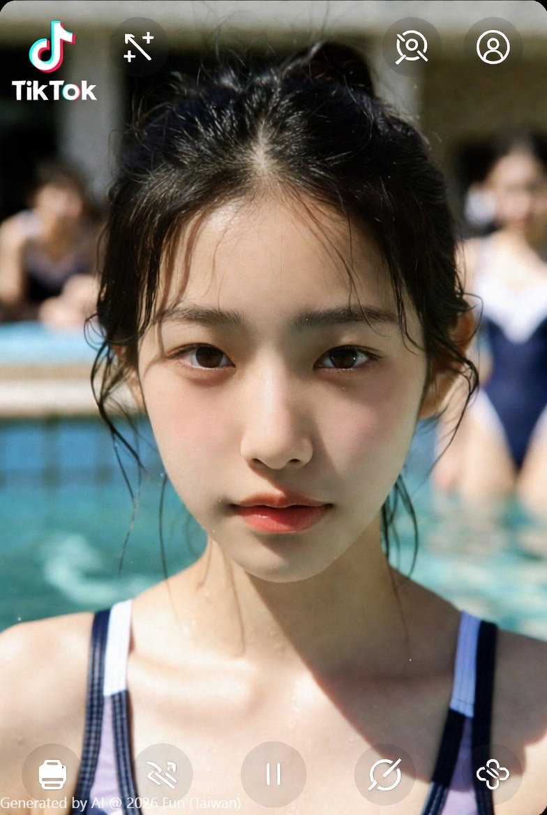 My Korean girlfriend # 41 took her to the hotel pool after the show to sneak