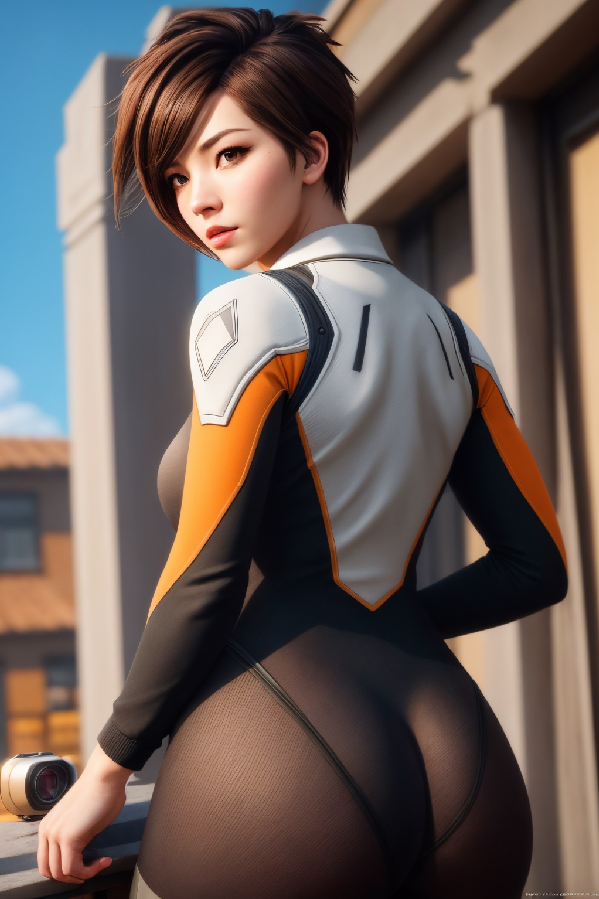 Lena Oxton, code-named "The Hunt"