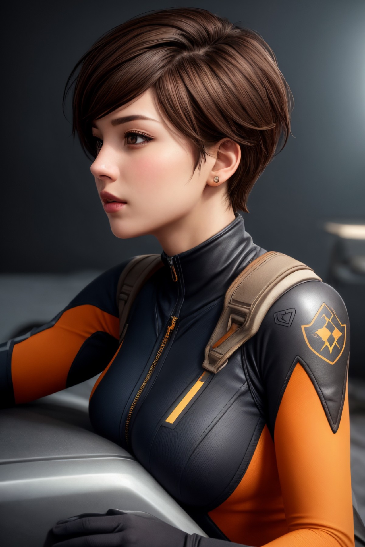 Lena Oxton, code-named "The Hunt"