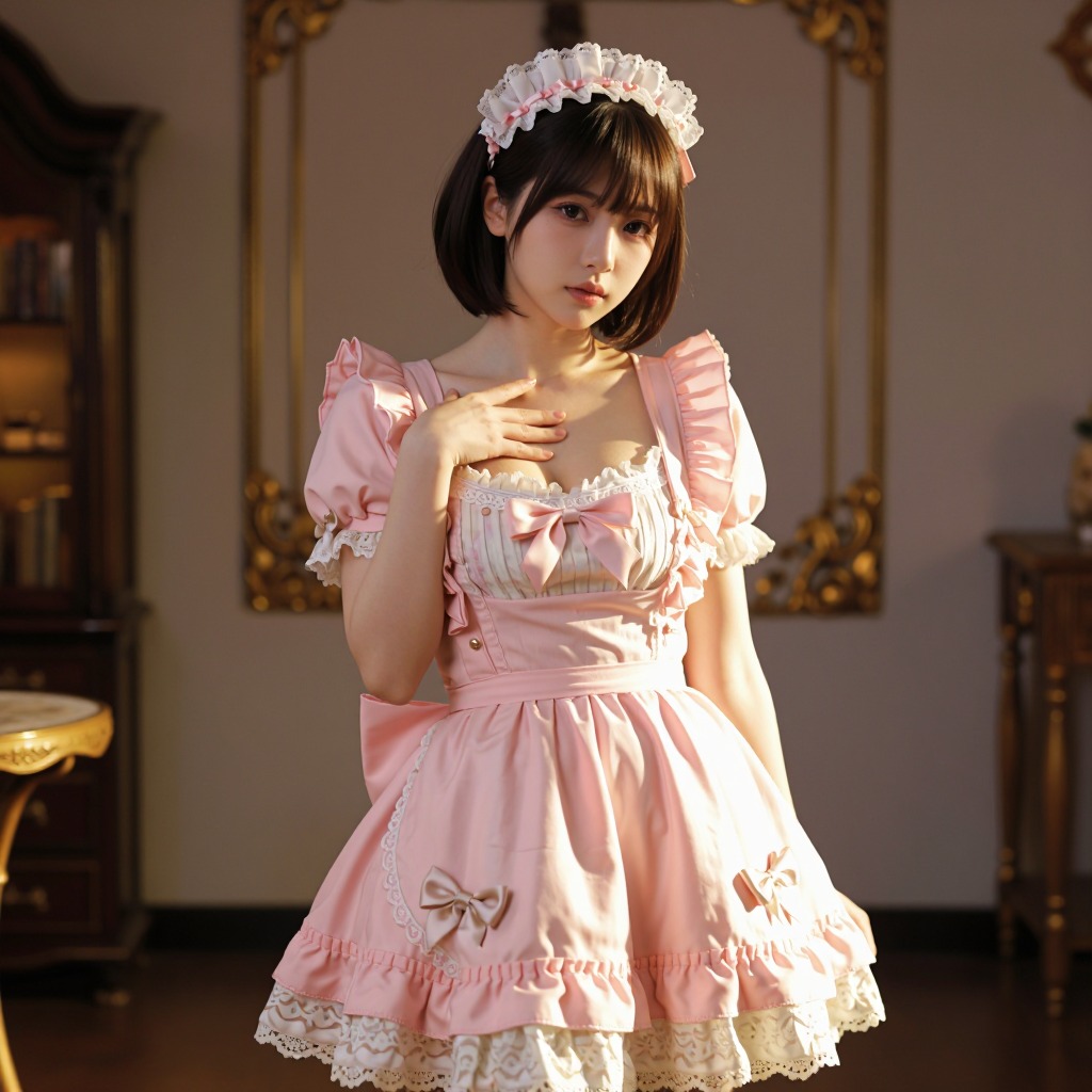 Pink Maid Outfit