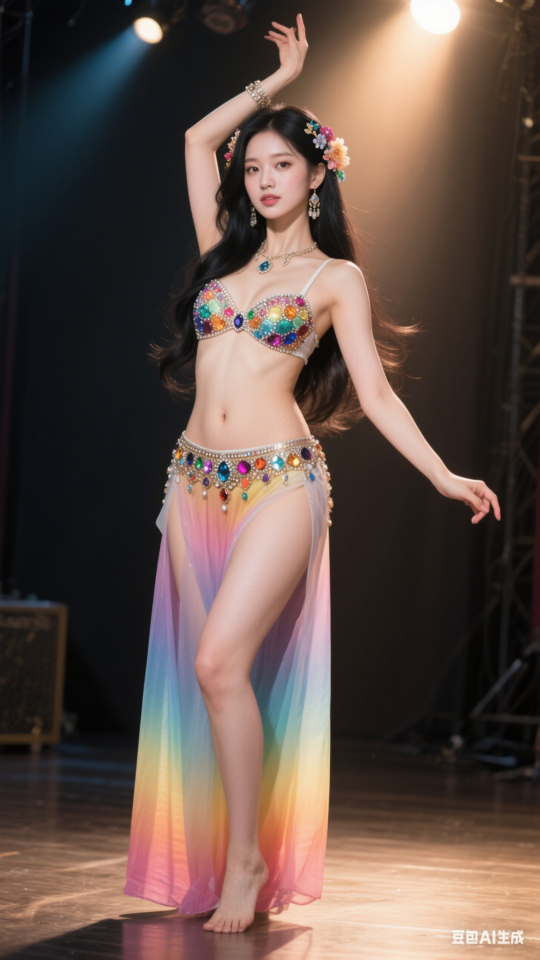 Rainbow Gem Belly Dancer
