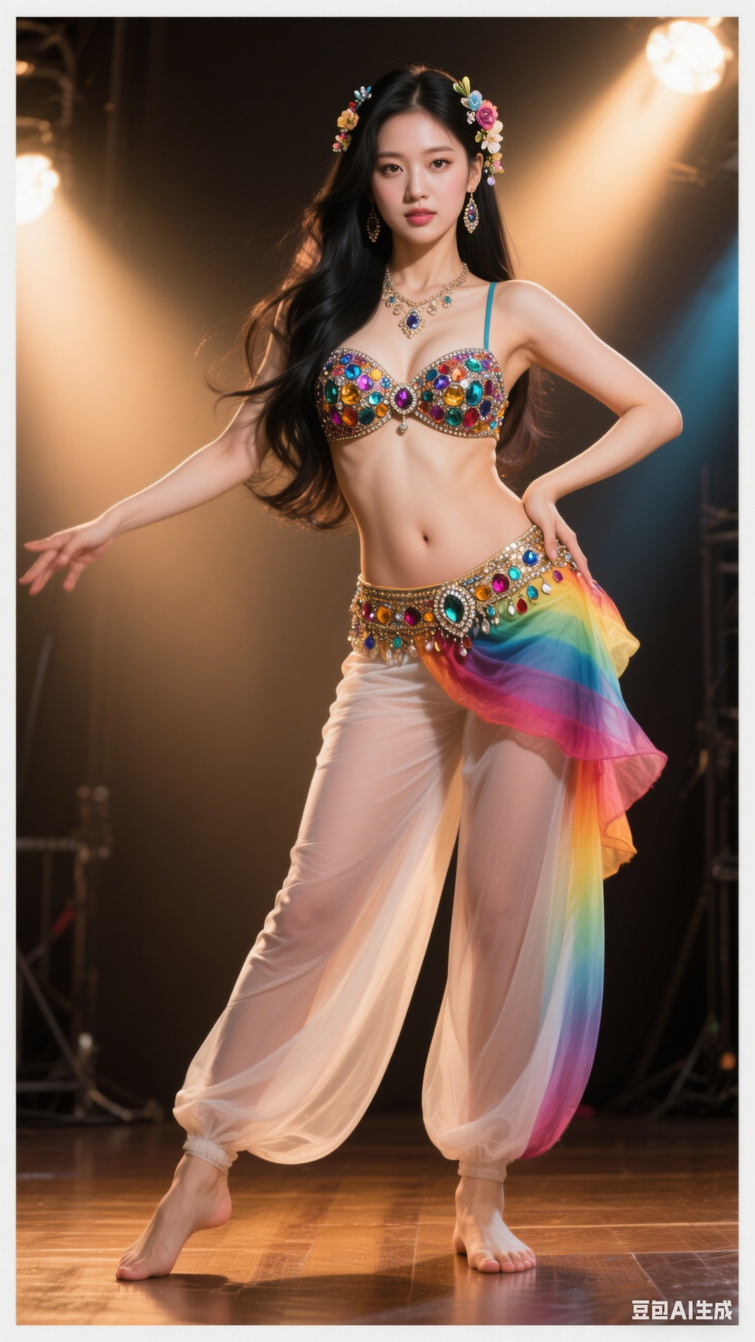 Rainbow Gem Belly Dancer