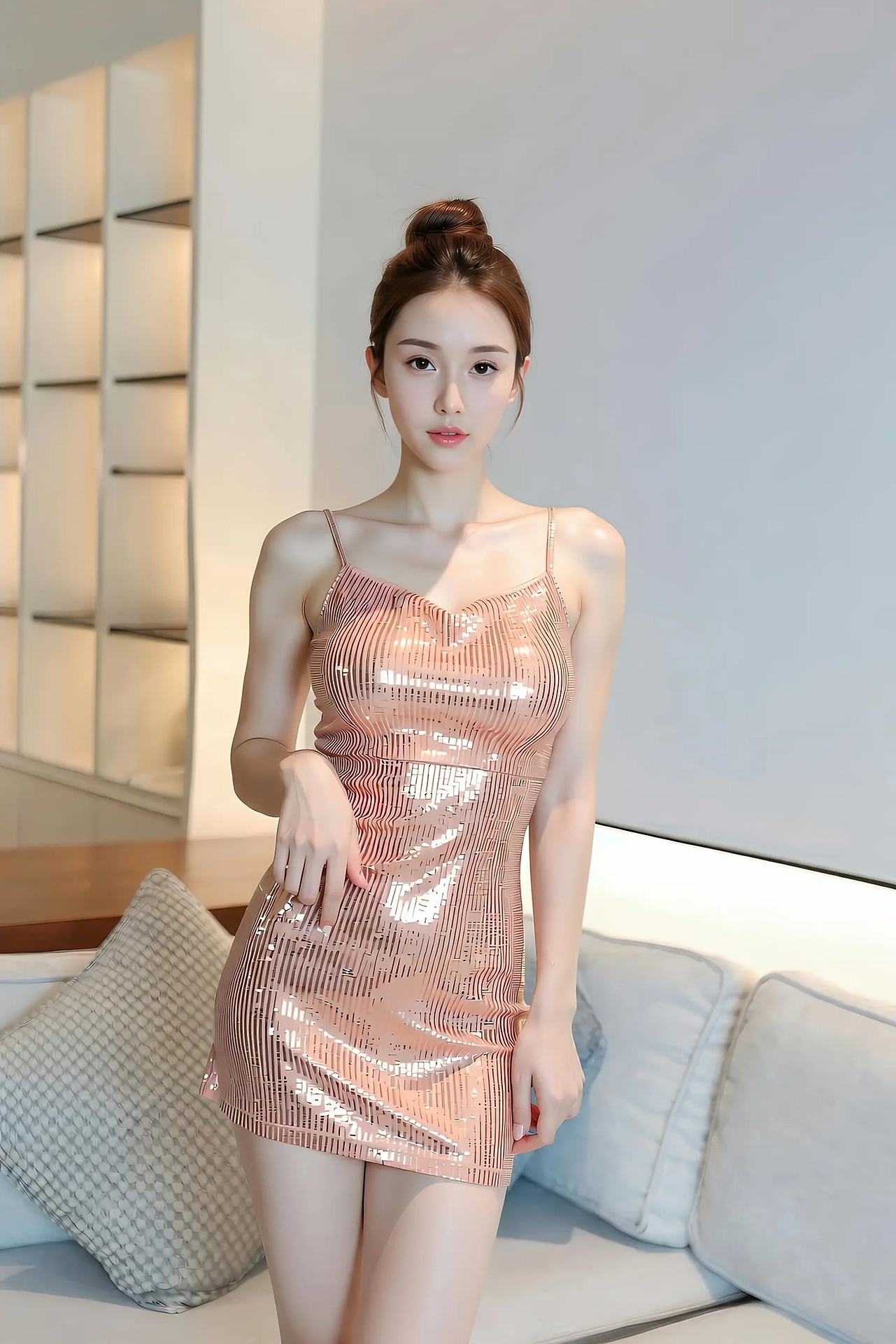 One Lemon Lemon - Pink Glitter Dress