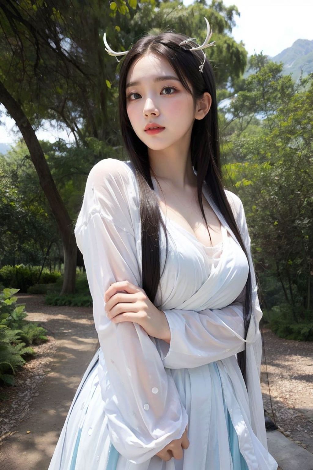 No1060 White Chinadress_149