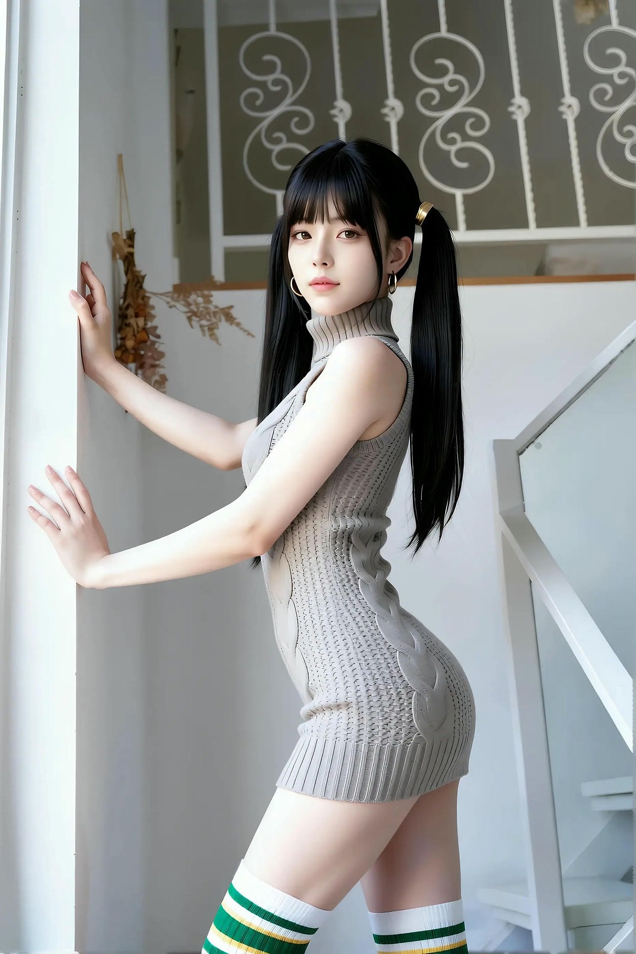 Grapefruit - knitted skirt