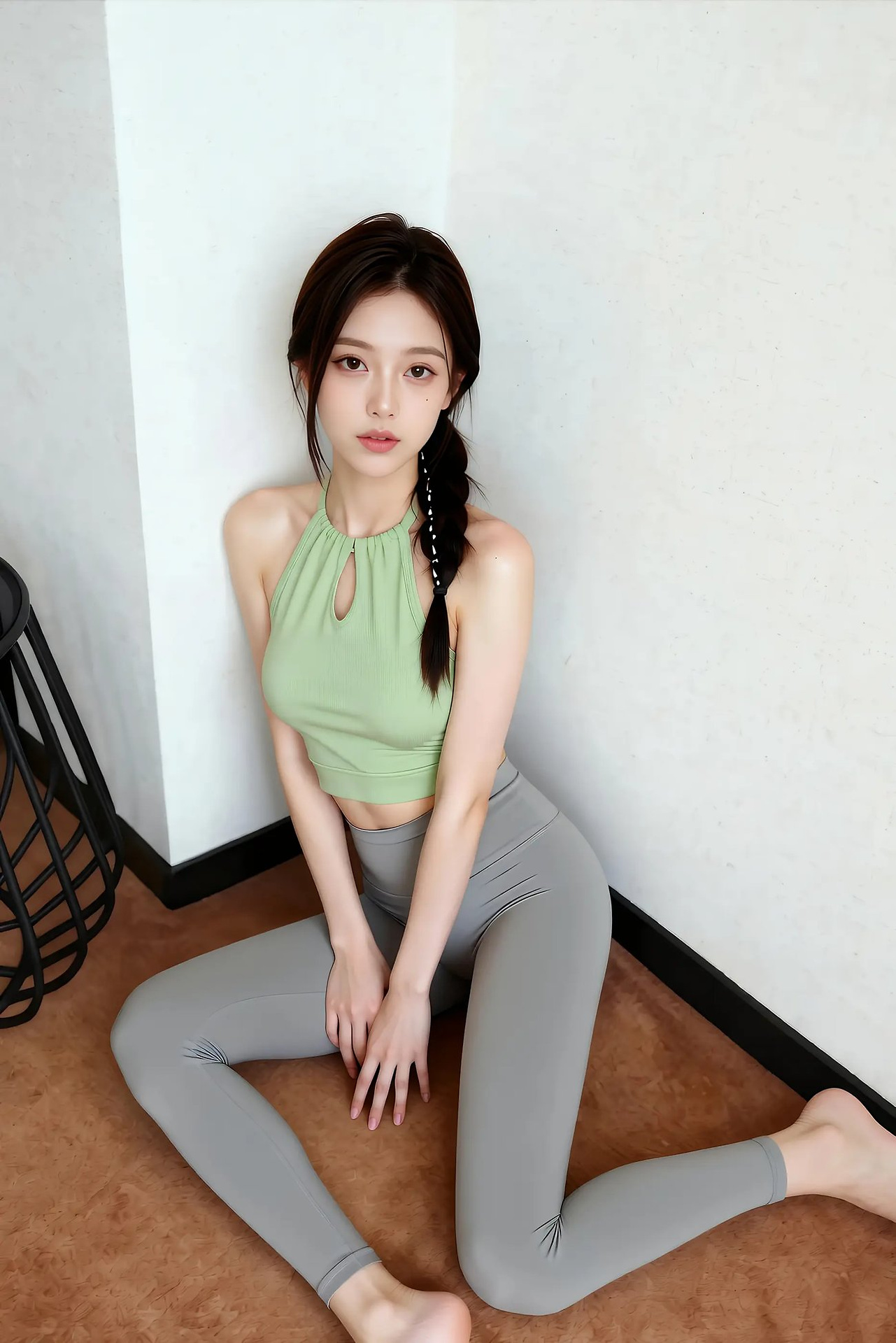 Sister Hee Lei - Avocado Green Digging Short Edition Sports Vest