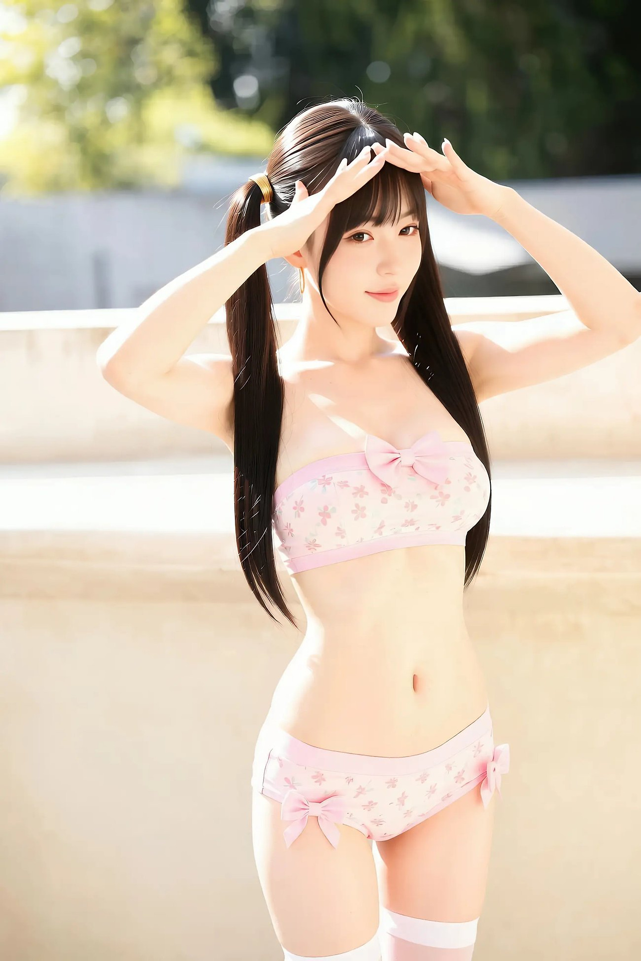 Grapefruit Sasa - Double Ponytail Cute