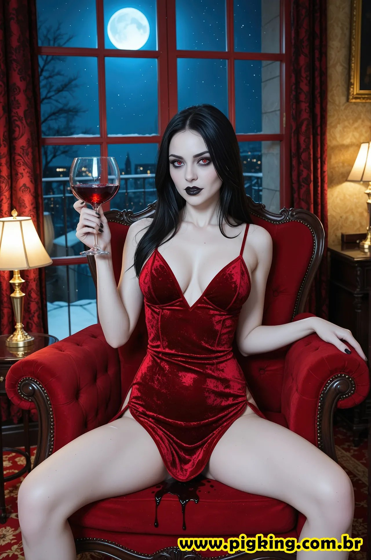 Elle, The Vampire Goddess of the Night 🩸🌙✨